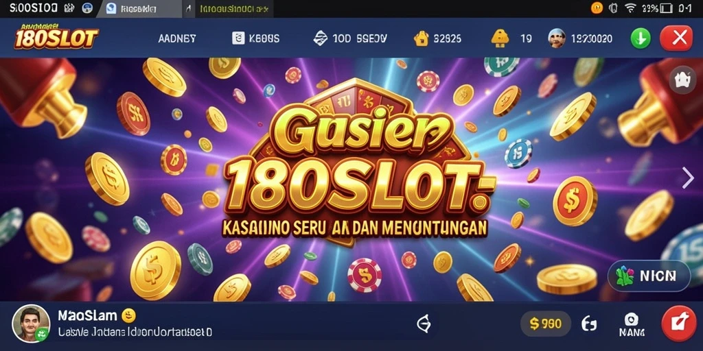 Gameplay menarik dan fitur kasino yang seru di 180SLOT.