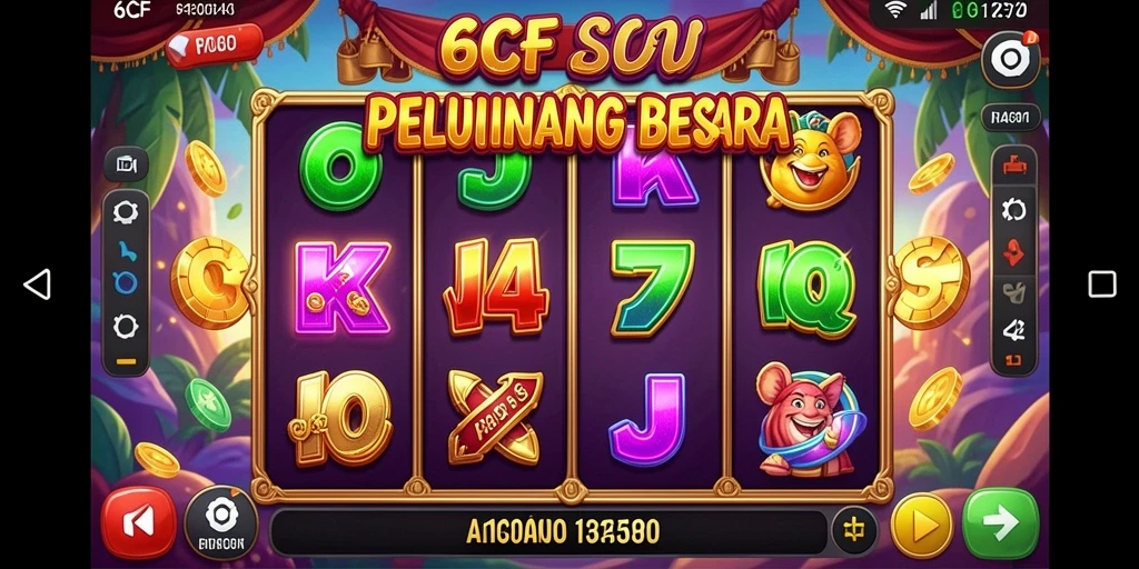 Tangkapan layar utama 6CF menunjukkan tampilan menarik dari gameplay slot.