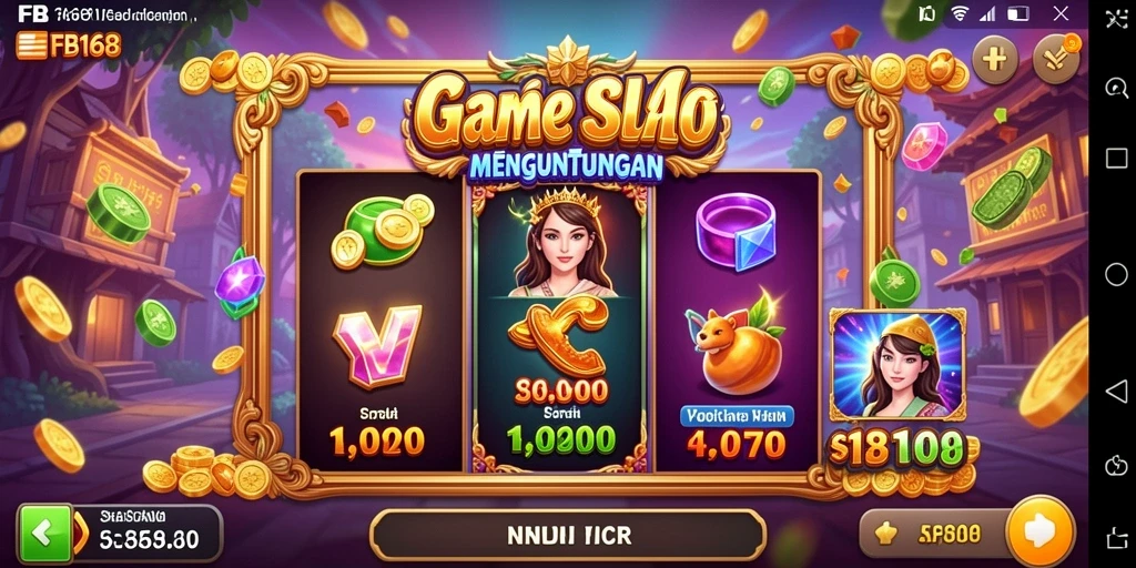 Tampilan gameplay FB168 yang menarik dengan berbagai tema Slot.