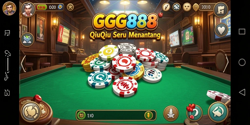 Tampilan gameplay QiuQiu yang mendebarkan di GGG888.