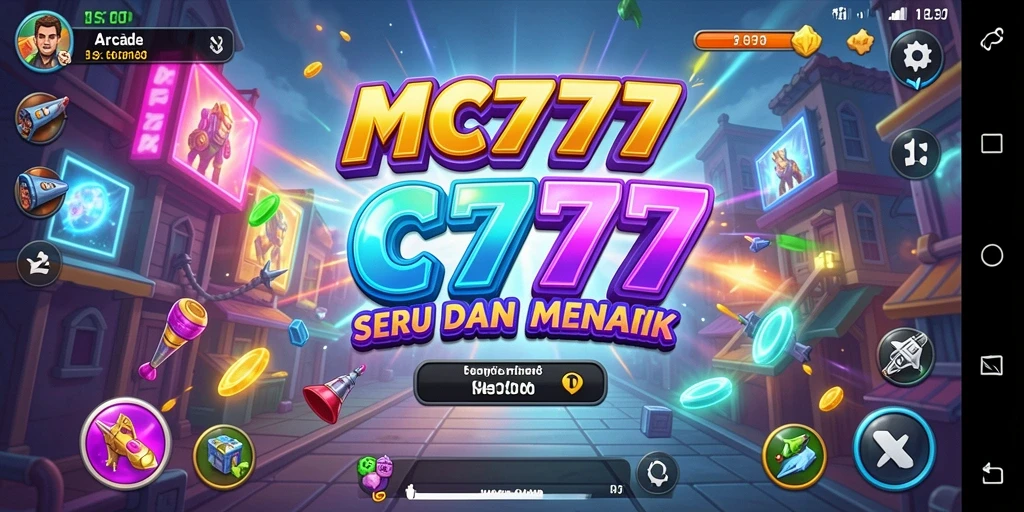 Tampilan gameplay seru dari MC777 dengan berbagai rintangan menarik.