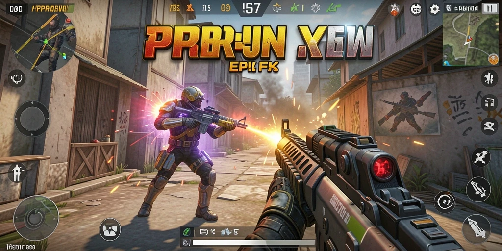Gameplay PPRRYY yang intens dengan pertempuran penuh aksi.