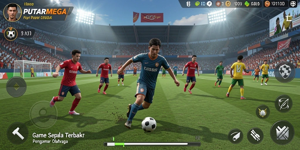 Tampilan gameplay PUTARMEGA yang seru dan kompetitif.