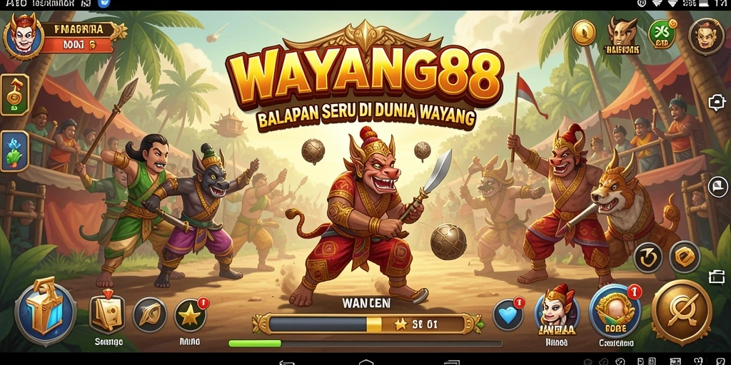 Tampilan menarik dari gameplay racing WAYANG88 yang memukau.