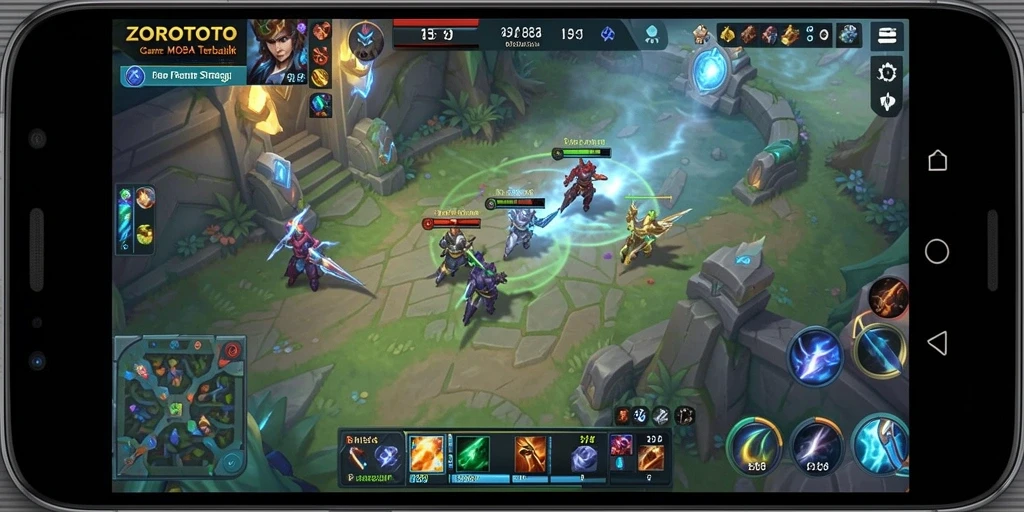 Tampilan gameplay seru dari ZOROTOTO dalam mode MOBA.